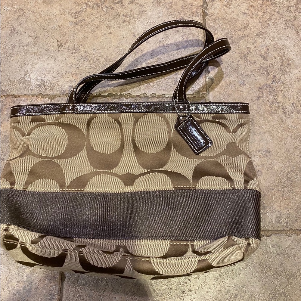 Coach Tan Mini Tote